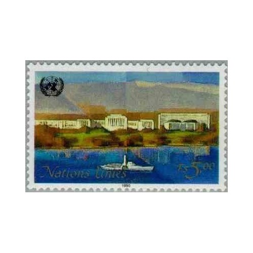 1 عدد تمبر تابلو نقاشی - ژنو سازمان ملل 1990 ارزش روی تمبر 5 فرانک سوئیس