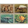 4 عدد تمبر گونه های در معرض تهدید - ژنو سازمان ملل 1994 ارزش اسمی 3.2 فرانک سوئیس