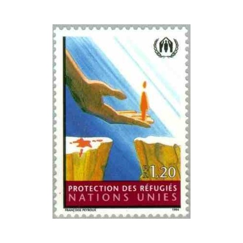1 عدد تمبر کمک به پناهندگان - ژنو سازمان ملل 1994 ارزش اسمی 1.2 فرانک سوئیس