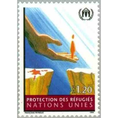 1 عدد تمبر کمک به پناهندگان - ژنو سازمان ملل 1994 ارزش اسمی 1.2 فرانک سوئیس