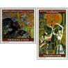 2 عدد تمبر چهارمین کنفرانس جهانی زنان، پکن - ژنو سازمان ملل 1995 ارزش اسمی 1.6 فرانک سوئیس