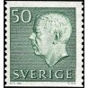 1 عدد  تمبر پادشاه گوستاف ششم آدولف - ارزش های جدید - سوئد 1968