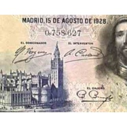 اسکناس 1000 پزوتا - اسپانیا 1928 کیفیت مطابق تصویر - AUNC - سفارشی