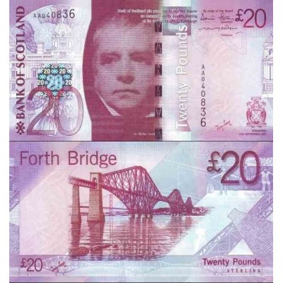 اسکناس 20 پوند استرلینگ - بانک اسکاتلند - اسکاتلند 2007 سفارشی