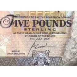 اسکناس 5 پوند استرلینگ -یادبود بازنشستگی جک نیکلاوس از گلف - اسکاتلند 2005 سفارشی