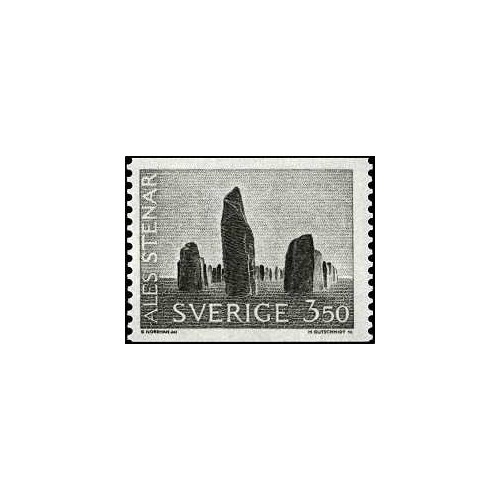 1 عدد  تمبر سری پستی - سنگ قبر وایکینگ ها - سوئد 1966