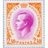 1 عدد تمبر سری پستی - شاهزاده رینیر سوم - 2.3Fr - موناکو 1966 قیمت 2.3 دلار