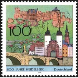 1 عدد تمبر هشتصدمین سالگرد هایدلبرگ - جمهوری فدرال آلمان 1996