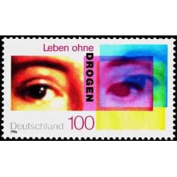 1 عدد تمبر مبارزه با سوء مصرف دارو  - جمهوری فدرال آلمان 1996