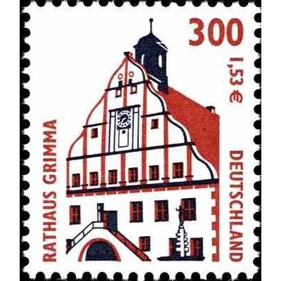 1 عدد تمبر سری پستی - جاهای دیدنی - 300pfg - جمهوری فدرال آلمان 2000 ارزش اسمی 1.5 یورو