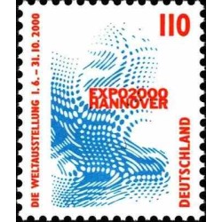 1 عدد تمبر سری پستی -جاهای دیدنی - EXPO 2000 در هانوفر - جمهوری فدرال آلمان 1998