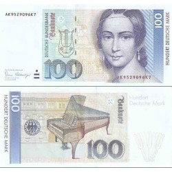 اسکناس 100 مارک - جمهوری فدرال آلمان 1989 سفارشی