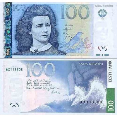 اسکناس 100 کرون - استونی 1999 سفارشی