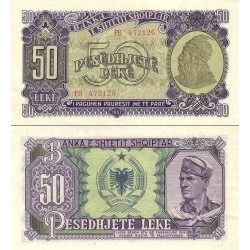 اسکناس 50 لک - آلبانی 1957 سفارشی