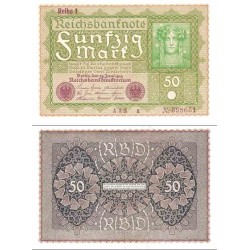 اسکناس 50 مارک - رایش بانک - Reihe 1 -رایش آلمان 1919 سفارشی