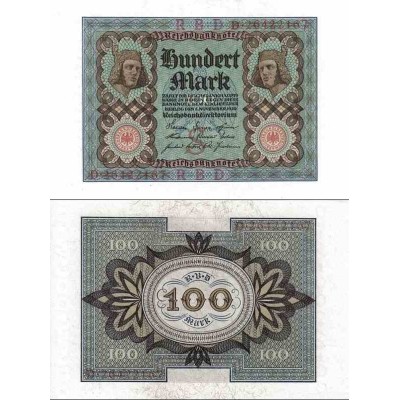 اسکناس 100 مارک - رایش بانک - سریال 8 رقمی -رایش آلمان 1920 سفارشی