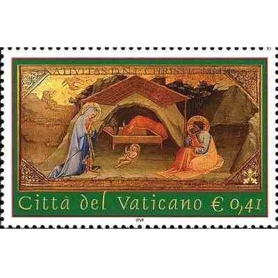 1 عدد تمبر کریسمس - واتیکان 2002 قیمت 2.2 دلار