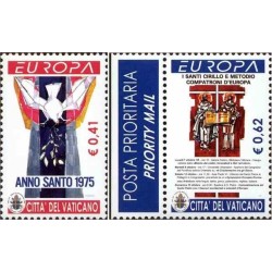 2 عدد تمبر مشترک اروپا -Europa cept - هنر پوستر- واتیکان 2003 ارزش اسمی 1.03 یورو