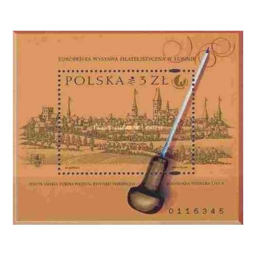 سونیرشیت نمایشگاه بین المللی تمبر "EURO-CUPRUM 2001" - لوبین، لهستان - لهستان 2001 قیمت 2.6 دلار