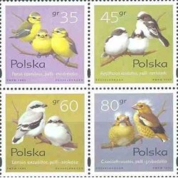 4 عدد تمبر رهگذران جوان - B - لهستان 1995 قیمت 4.3 دلار