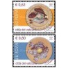 2 عدد تمبر مشترک اروپا - Europa cept - غذا شناسی - واتیکان 2005 ارزش اسمی روی تمبر 1.42 یورو
