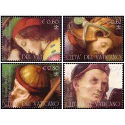 4 عدد تمبر نقاشی های پروجینو، 1448-1523 - واتیکان 2005 ارزش اسمی روی تمبر 3.02 یورو