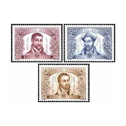 3 عدد تمبر سالگردها - واتیکان 2006 ارزش اسمی روی تمبر 3.05 یورو 3 عدد تمبر سالگردها - واتیکان 2006 ارزش اسمی روی تمبر 3.05 یورو