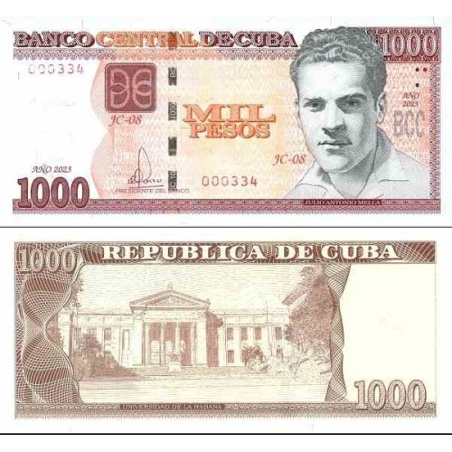 اسکناس 1000 پزو - کوبا 2023 سفارشی اسکناس 1000 پزو - کوبا 2023 سفارشی
