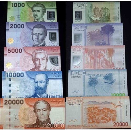 ست اسکناس شیلی - سفارشی ست اسکناس شیلی - سفارشی