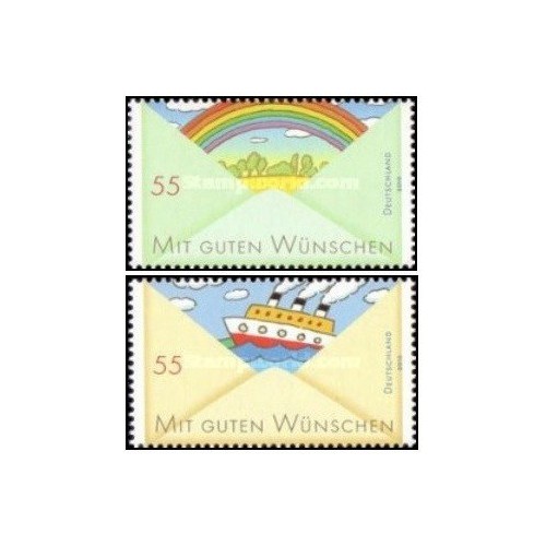 2 عدد  تمبر تبریک - جمهوری فدرال آلمان 2010