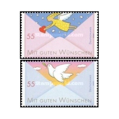 2 عدد  تمبر تبریک - جمهوری فدرال آلمان 2010