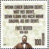 1 عدد  تمبر دویستمین سالگرد تولد فریتز رویتر - رمان نویس - جمهوری فدرال آلمان 2010