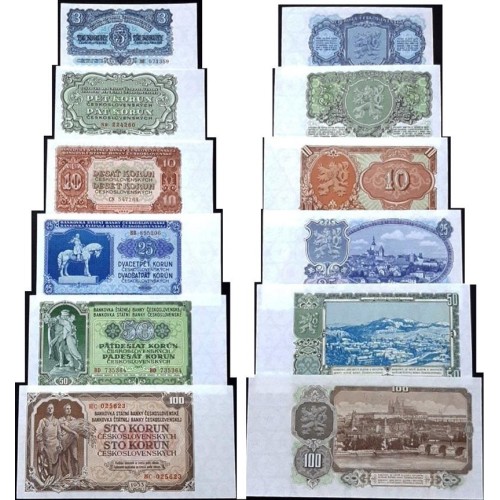 ست اسکناس اسلواکی 1953 سفارشی ست اسکناس اسلواکی 1953 سفارشی