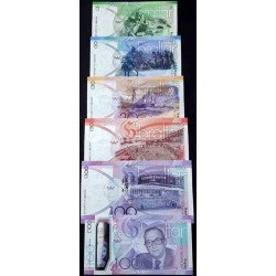 ست اسکناس جبل الطارق با 100 پوند کاغدی و پلیمری -  سفارشی