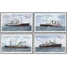 4 عدد  تمبر کشتی های بخار - جمهوری فدرال آلمان 2010