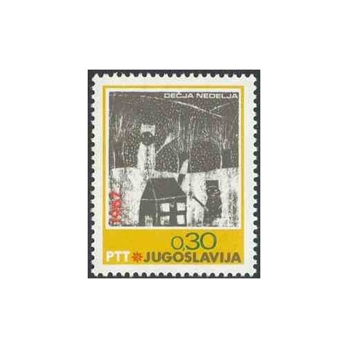 1 عدد تمبر هفته کودک - یوگوسلاوی 1967 1 عدد تمبر هفته کودک - یوگوسلاوی 1967