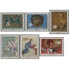 6 عدد تمبر "قرن های هنر یوگسلاوی" - یوگوسلاوی 1962