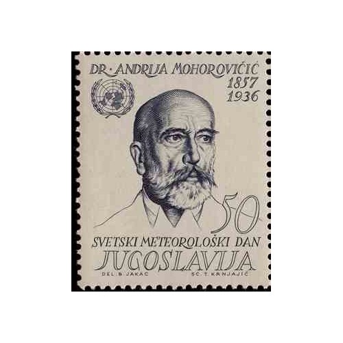 1 عدد تمبر روز سازمان جهانی هواشناسی - یوگوسلاوی 1963