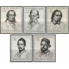 5 عدد تمبر شخصیت ها - یوگوسلاوی 1963