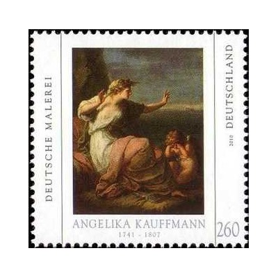 1 عدد  تمبر هنر - نقاشی آنجلیکا کافمن - جمهوری فدرال آلمان 2010