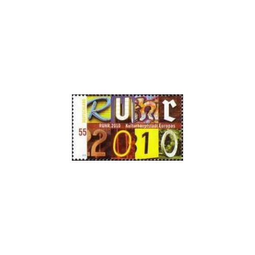 1 عدد تمبر روهر - پایتخت فرهنگی اروپا 2010 - جمهوری فدرال آلمان 2010 1 عدد تمبر روهر - پایتخت فرهنگی اروپا 2010 - جمهوری فدرال آلمان 2010