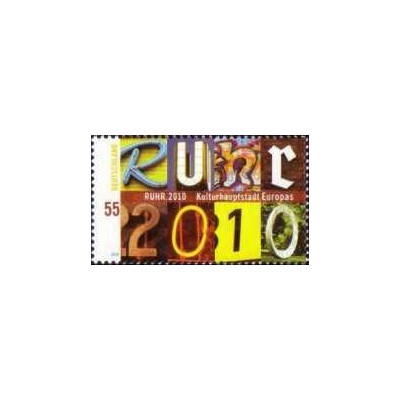1 عدد  تمبر روهر - پایتخت فرهنگی اروپا 2010 - جمهوری فدرال آلمان 2010