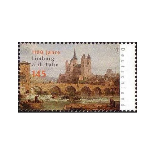 1 عدد  تمبر هنر - نقاشی جورج کلارکسون استانفیلد - جمهوری فدرال آلمان 2010