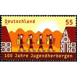 1 عدد  تمبر صدمین سالگرد یونگندربرگن - جمهوری فدرال آلمان 2009
