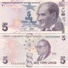 اسکناس 5 لیر - ترکیه 2009 سری F