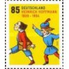 1 عدد  تمبر دویستمین سالگرد تولد هاینریش هافمن - جمهوری فدرال آلمان 2009