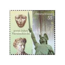 1 عدد  تمبر 2000مین سالگرد نبرد واروس - جمهوری فدرال آلمان 2009