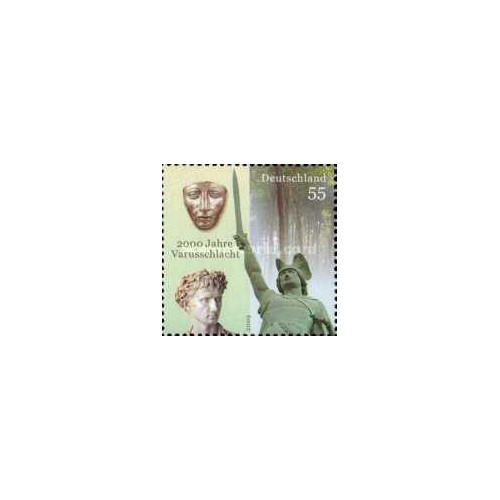 1 عدد  تمبر 2000مین سالگرد نبرد واروس - جمهوری فدرال آلمان 2009