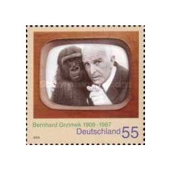 1 عدد  تمبر صدمین سالگرد تولد برنهارد گرزیمک - جمهوری فدرال آلمان 2009