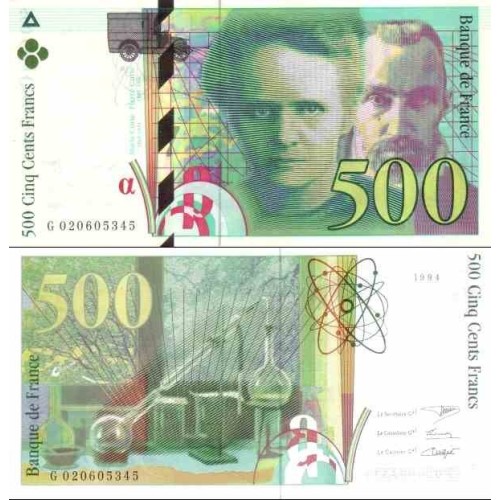 اسکناس 500 فرانک - فرانسه 1994 سفارشی اسکناس 500 فرانک - فرانسه 1994 سفارشی